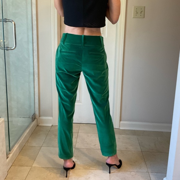 Alice + Olivia Velvet pants, button & zip front, side & back pockets, loops Sz 2 - Picture 7 of 13